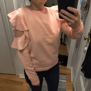 Rebecca Minkoff sweatshirt with cutout shoulders